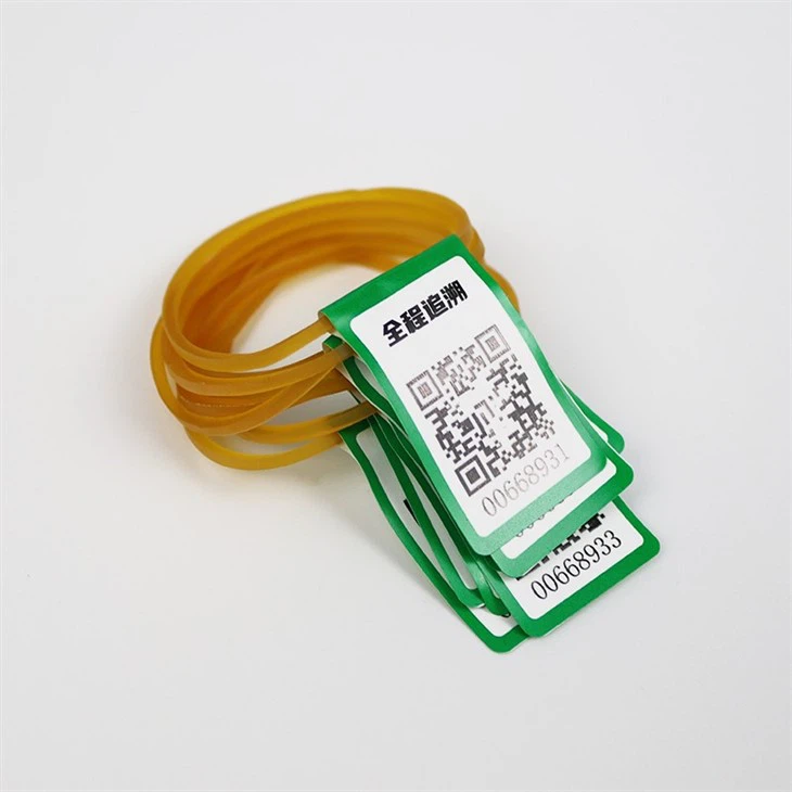 Rubber Band With Traceability Label